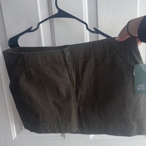 Wild Fable Dark Green Mini Skirt